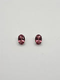 Stud earrings garnet