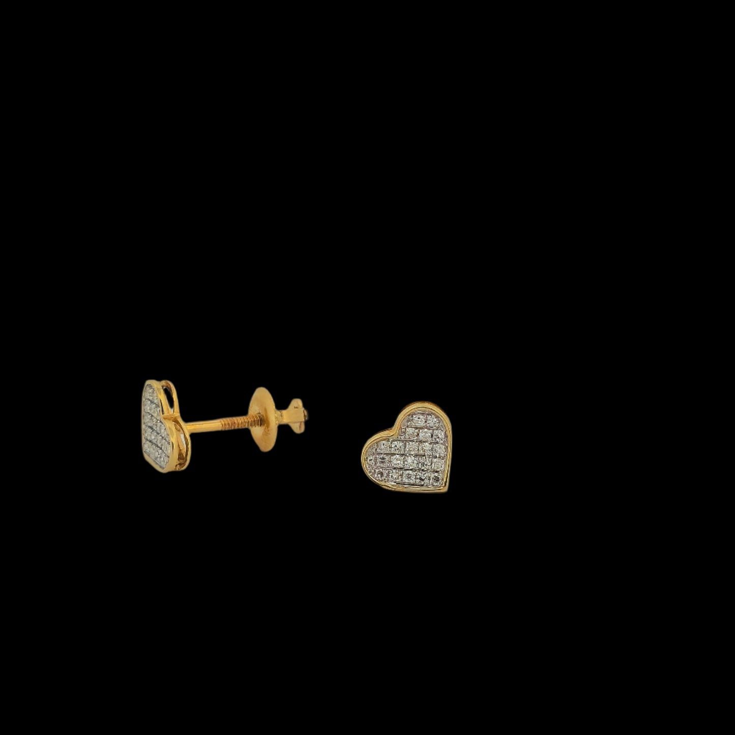 Diamond 10K Gold Earring