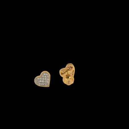 Diamond 10K Gold Earring