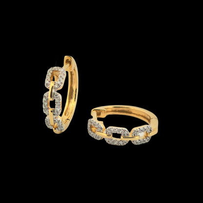 Diamond 14K Gold Earring