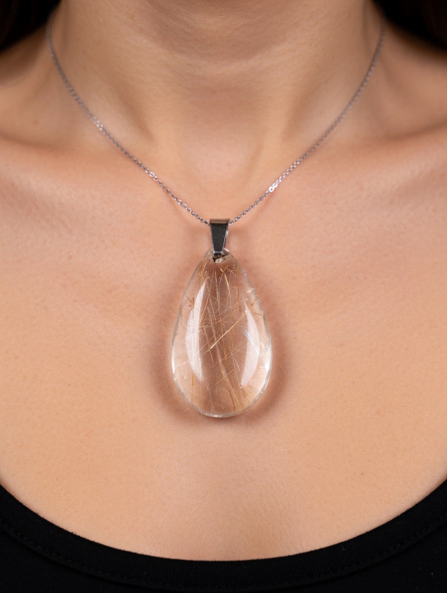Rutilated Quartz pendant