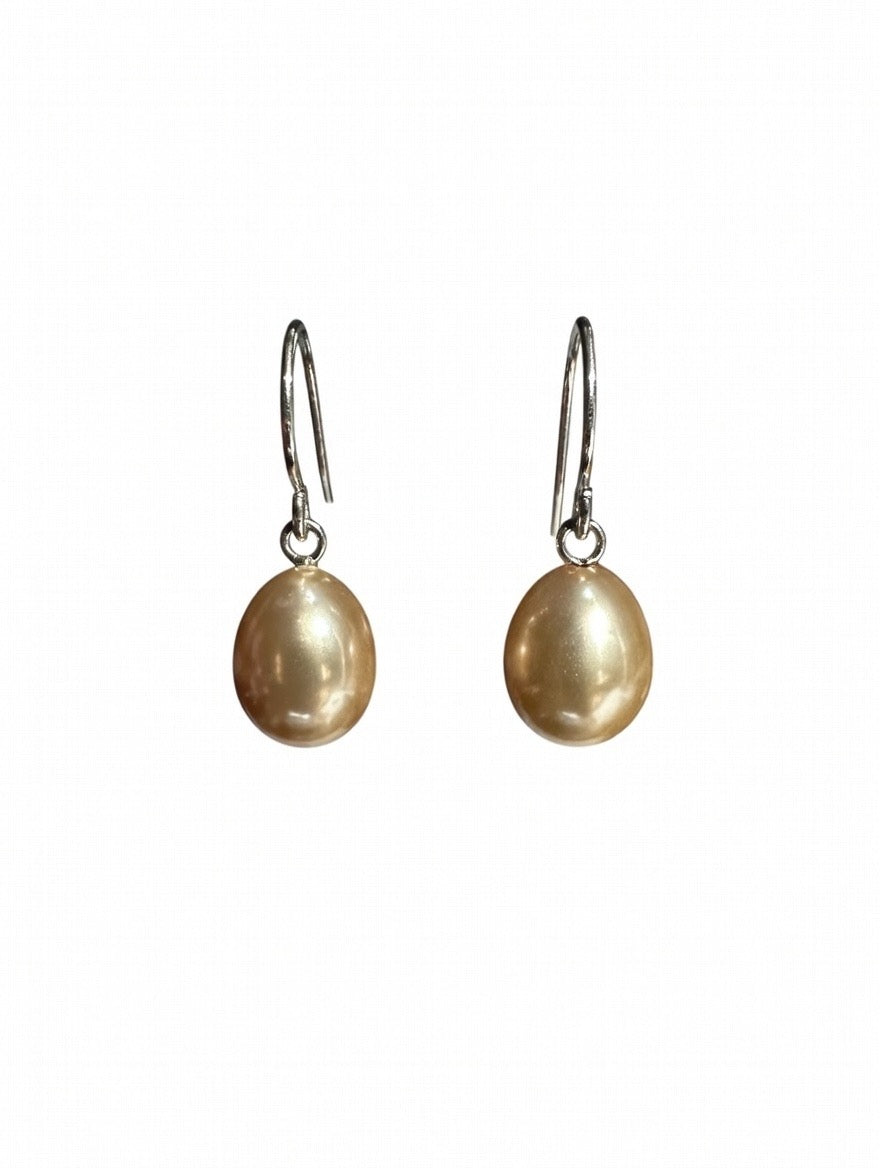 Pearl drop earrings (different colors)