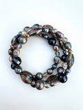 Pearls and gemstones bracelet