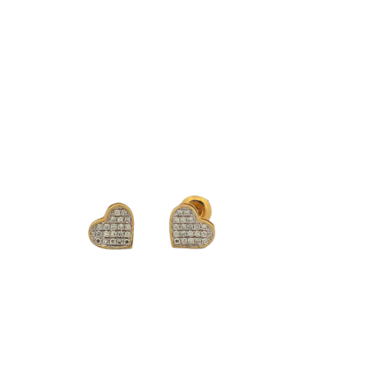 Diamond 10K Gold Earring